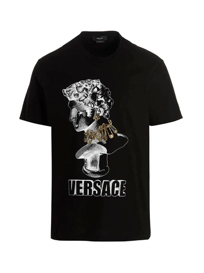 Shop Versace Statue T-shirt Black