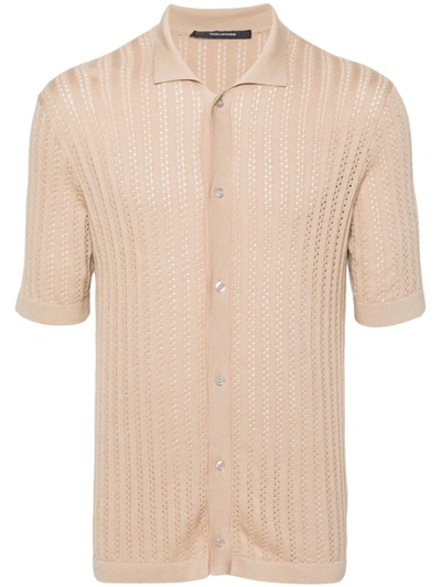 Shop Tagliatore 0205 T-shirts And Polos In Beige