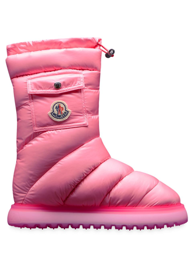 Shop Moncler Women's Gaia Pocket Mid Boots In Raspberry