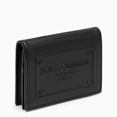 Shop Dolce & Gabbana Dolce&gabbana Black Leather Wallet With Logo Men