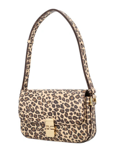 Shop Apc A.p.c. Grace Baguette Bag In Leopard