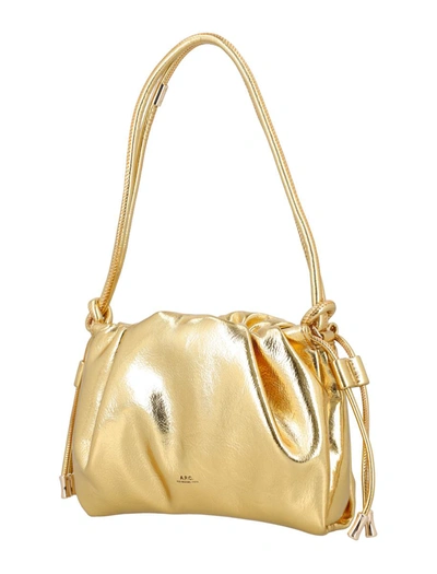 Shop Apc A.p.c. Ninon Shoulder Mini Bag In Oro