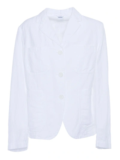 Aspesi White Blazer In White