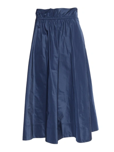 Shop Aspesi Skirt In Blue