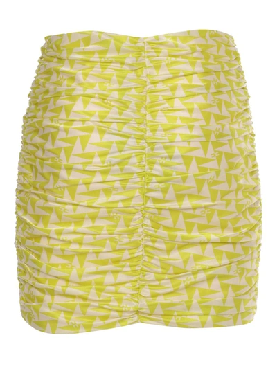 Shop Elisabetta Franchi Skirt In Yellow