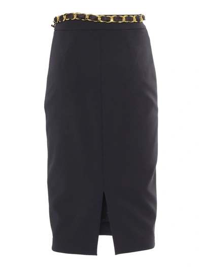 Shop Elisabetta Franchi Skirt In Black
