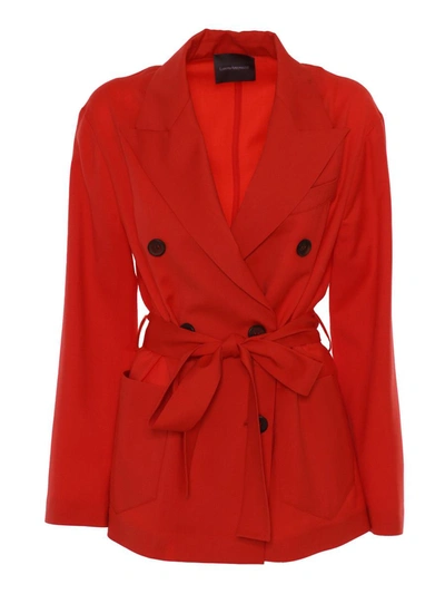 Shop Lorena Antoniazzi Jacket In Red