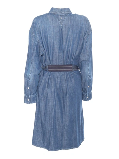 Shop Lorena Antoniazzi Midi Dress In Blue