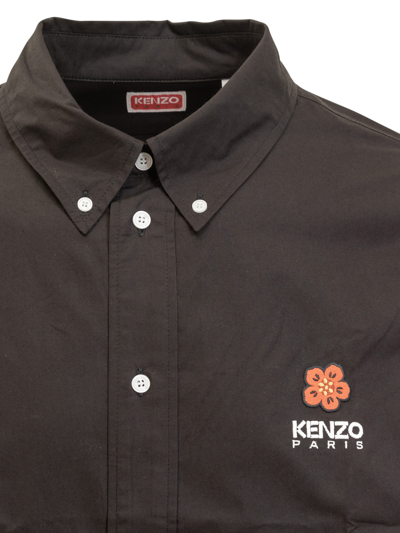 Shop Kenzo Boke Flower Shirt In Black