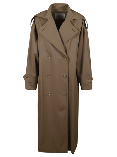 Shop Max Mara Salpa Double-breasted Coat In Juta