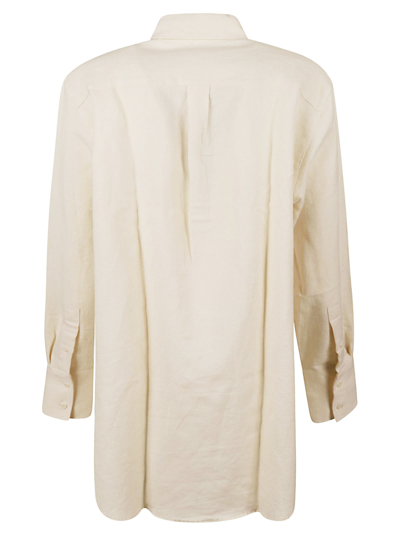 Shop Jw Anderson Tea Towel Oversized Shirt In Off-white
