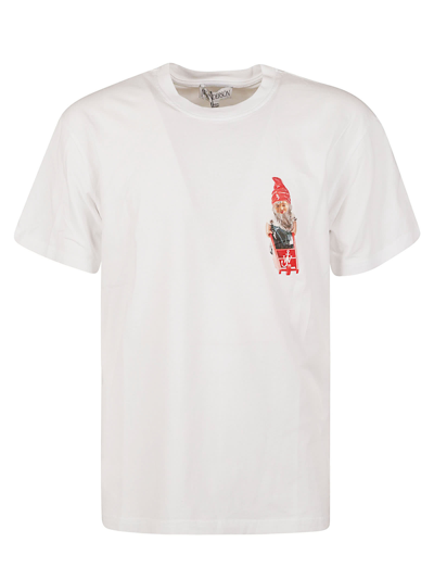 Shop Jw Anderson Gnome Chest T-shirt In White