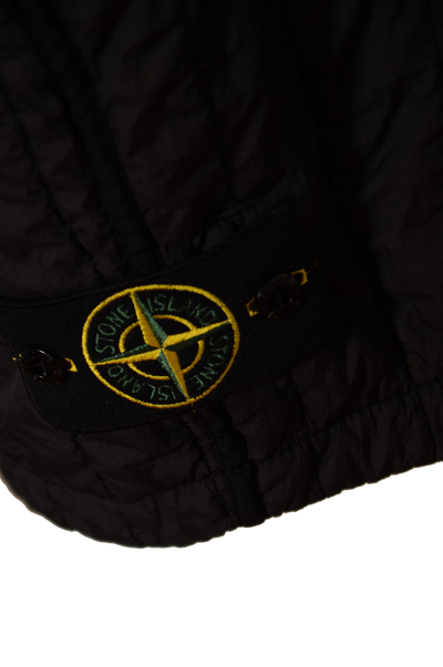 Shop Stone Island Quilt Padded Gilet In Black