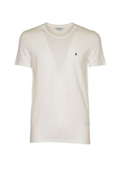 Shop Dondup Round Neck T-shirt In White