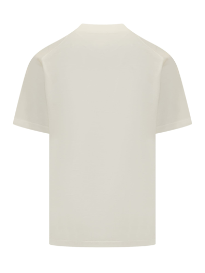 Shop Y-3 T-shirt With Logo In Owhite