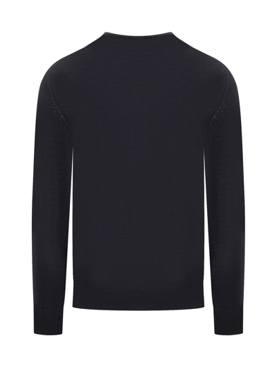 Shop Zegna Sweater In Navy Blue