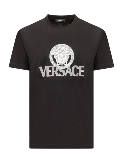 Shop Versace Medusa T-shirt In Nero