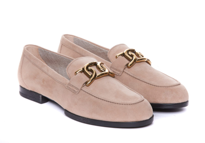 Shop Tod's Kate Loafers In Beige