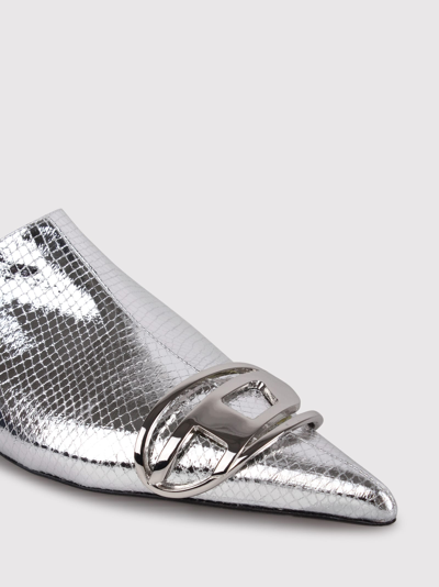 Shop Diesel D-venus B Metallic Mules