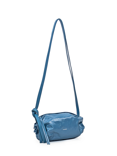 Shop Jil Sander Leather Bag In Blu