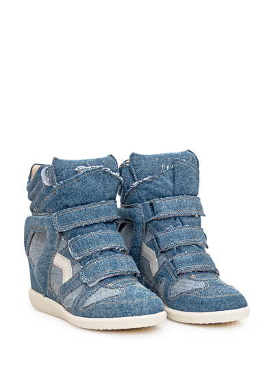 Shop Isabel Marant Bekett Sneaker In Light Blue