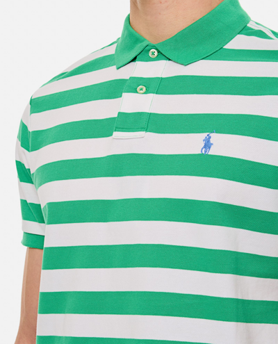 Shop Polo Ralph Lauren Cotton Polo Shirt In Green