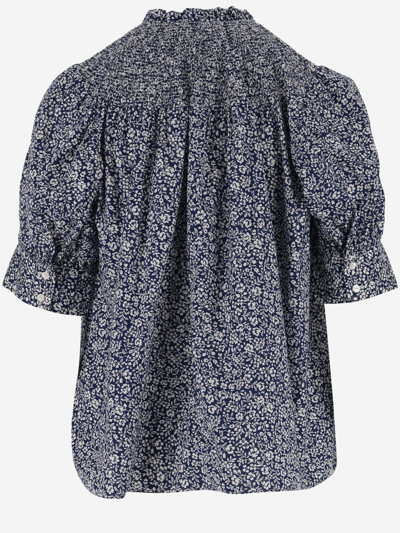 Shop Ralph Lauren Cotton Shirt With Floral Pattern In Red
