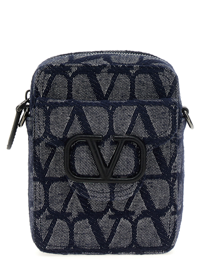 Shop Valentino Garavani Locò Shoulder Bag In Blue