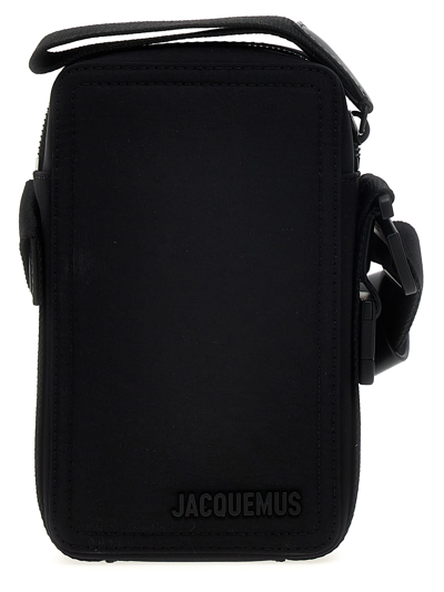 Shop Jacquemus La Cuerda Vertical Crossbody Bag In Black