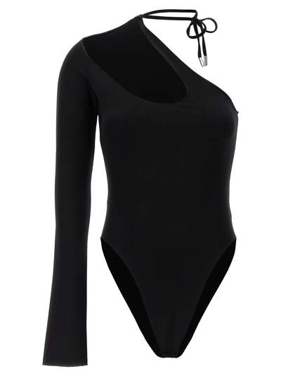 Shop David Koma Asymmetrical Body In Black