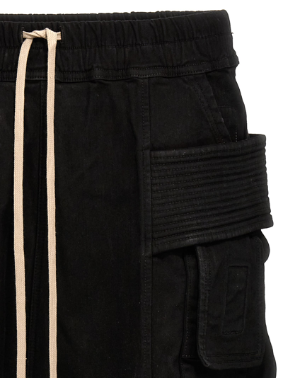 Shop Drkshdw Cargo Bermuda Shorts In Black