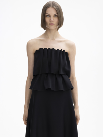 House Of Dagmar Sculpted Tube Dress In Black