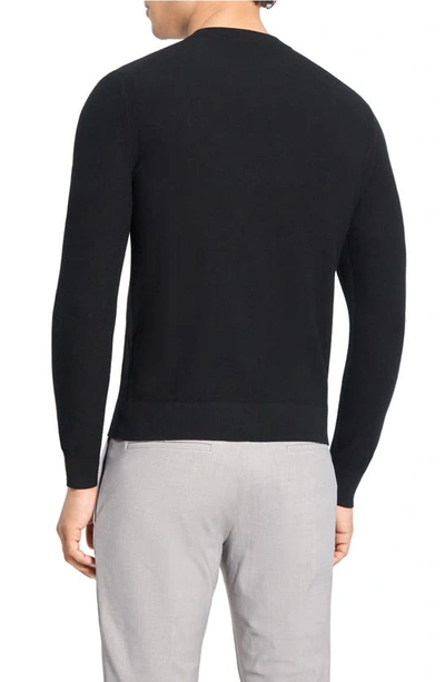 Shop Theory Riland Crewneck Sweater In Black