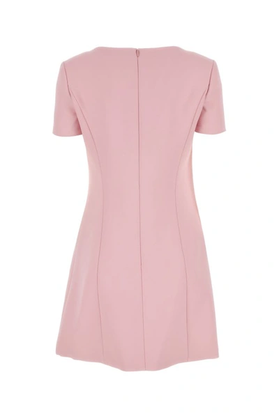 Shop Versace Woman Pink Crepe Medusa  95 Mini Dress