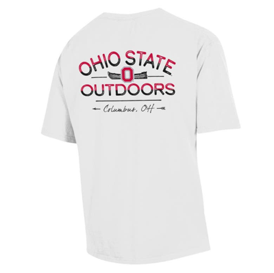 Shop Comfort Wash White Ohio State Buckeyes Great Outdoors T-shirt
