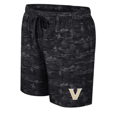 Shop Colosseum Black Vanderbilt Commodores Ozark Swim Shorts