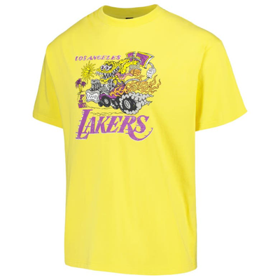 Shop Identify Artist Series Unisex Nba X Brain Dead Gold Los Angeles Lakers  T-shirt