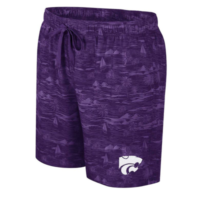 Shop Colosseum Purple Kansas State Wildcats Ozark Swim Shorts