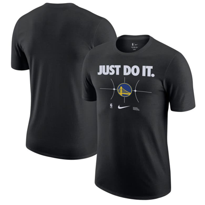 Shop Nike Black Golden State Warriors Just Do It T-shirt