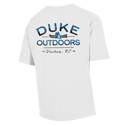Shop Comfort Wash White Duke Blue Devils Great Outdoors T-shirt