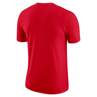 Nike Red Chicago Bulls Just Do It T-shirt In Red