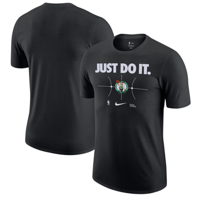 Shop Nike Black Boston Celtics Just Do It T-shirt