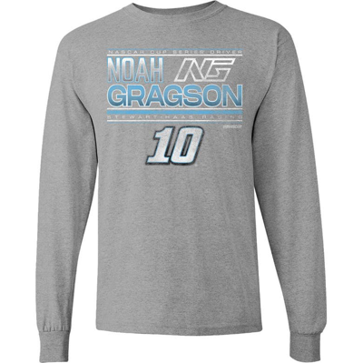 Shop Stewart-haas Racing Team Collection Gray Noah Gragson Name & Number Long Sleeve T-shirt