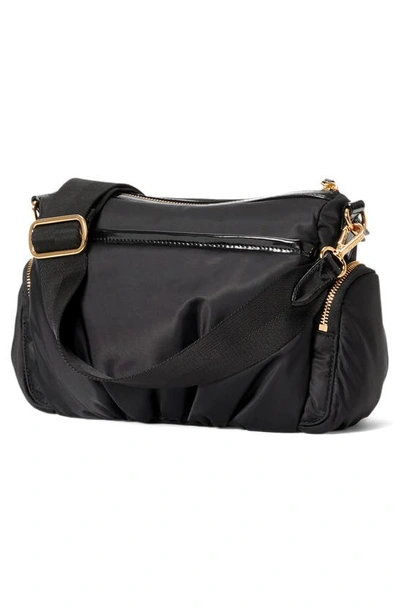 Mz Wallace Small Chelsea Nylon Crossbody Bag In Black