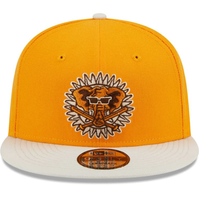 Shop New Era Gold Oakland Athletics Tiramisu  9fifty Snapback Hat