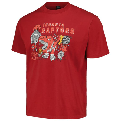 Shop Identify Artist Series Unisex Nba X Brain Dead Red Toronto Raptors  T-shirt