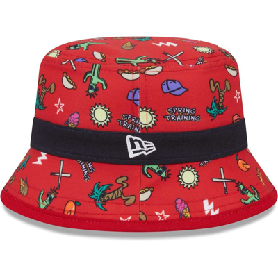 Shop New Era Toddler  Red Los Angeles Angels Spring Training Icon Bucket Hat