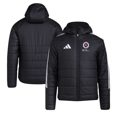 Shop Adidas Originals Adidas Black New England Revolution Tiro 24 Full-zip Winter Hoodie Jacket