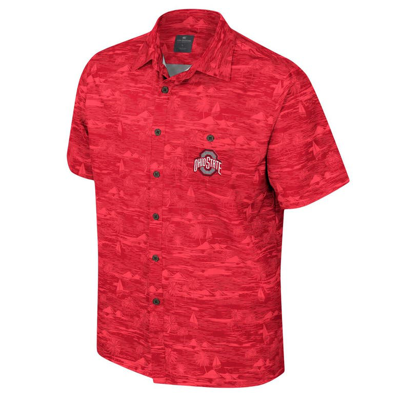 Shop Colosseum Scarlet Ohio State Buckeyes Ozark Button-up Shirt