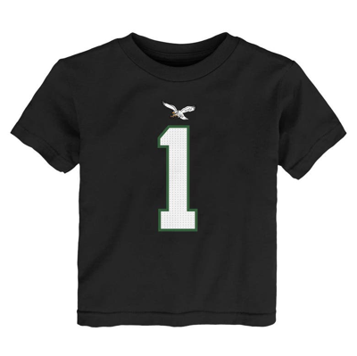 Shop Nike Toddler  Jalen Hurts Black Philadelphia Eagles Player Name & Number T-shirt